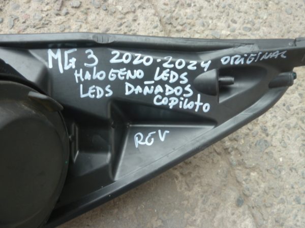 optico mg3 mg 3 2020 2024 copiloto halogeno/leds(malos) - daños - Imagen 4