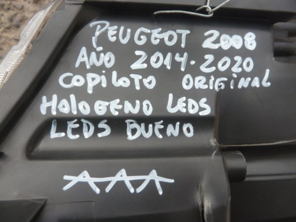 optico peugeot 2008 2014 2019 copiloto halogeno/leds original  - daños - Imagen 6