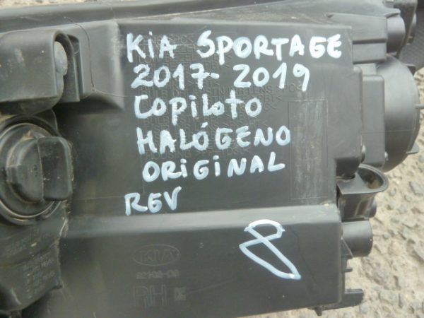 optico kia sportage 2017 2019 copiloto halógeno - daños - Imagen 6