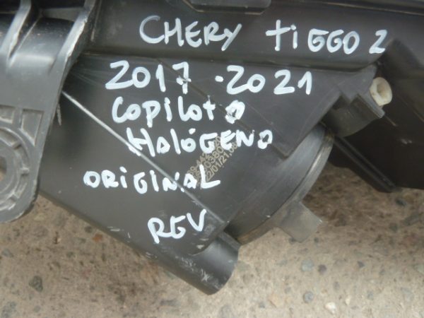 optico chery tiggo 2  2017 2021 copiloto halógeno - daños - Imagen 3