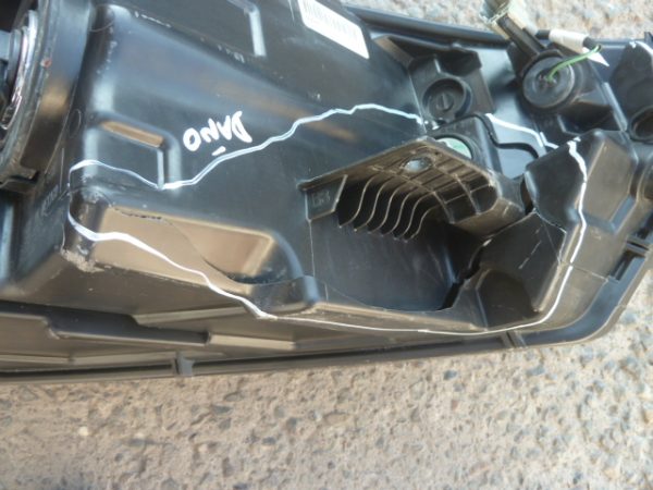 optico nissan kicks 2017 2020 chofer halogeno - dañado - Imagen 4