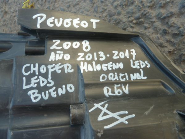 optico peugeot 2008 2013 2019 chofer halogeno/leds - daños - Imagen 4