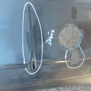 Parachoque mazda 3 sedan 2015 2018 trasero original daños