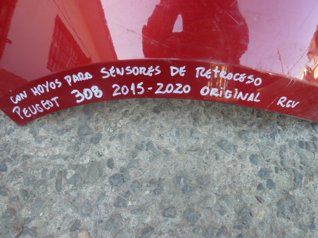 Parachoque peugeot 308 2012 2020 trasero original daños - Imagen 2