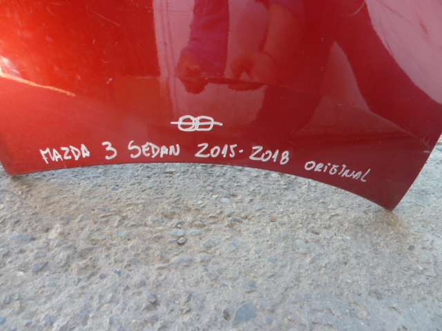 Parachoque mazda 3 sedan 2015 2018 trasero original daños - Imagen 7