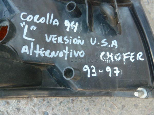 Foco punta intermitente corolla americano 1993 1997 chofer  daños - Imagen 2