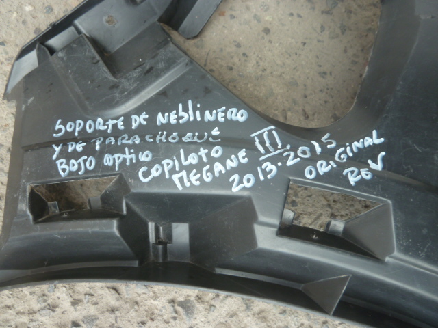 Mensula soporte megane 3 2013 2015 neblinero parachoque copiloto daños - Imagen 4