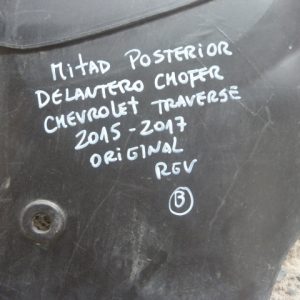 Guardafango traverse 2015 2017 mitad posterior delantera Chofer