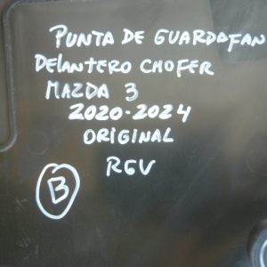 Guardafango mazda 3 2020 2024 punta delantera Chofer
