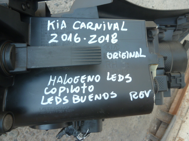 Optico kia carnival 2016 2018 halogeno/leds copiloto daños - Imagen 4