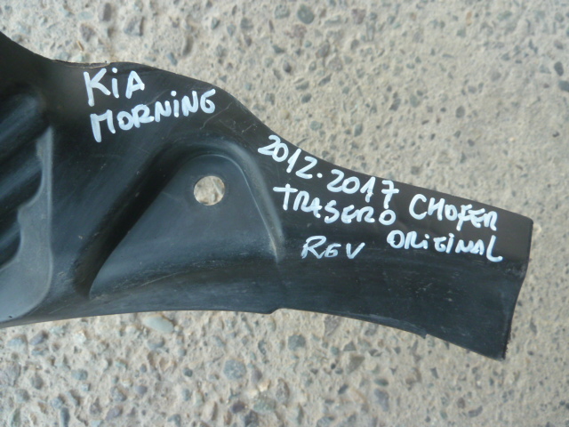 Guardafango kia morning 2012 2017 trasero chofer daños - Imagen 2