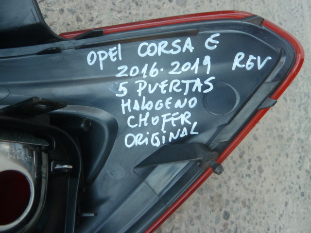 Foco opel corsa e 5/puertas 2016 2019 trasero chofer - trizado - Imagen 2