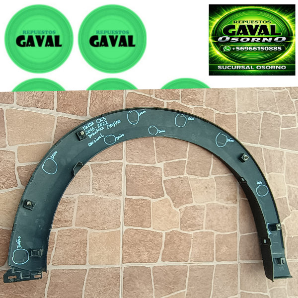 Moldura paso rueda mazda cx3 2016 2022 delant chofer daños RgvO - Imagen 3