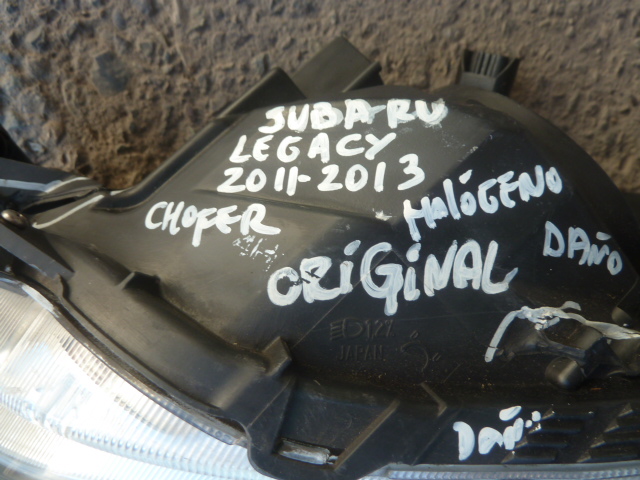 Foco optico subaru legacy 2011 2013 halogeno chofer daños - Imagen 7