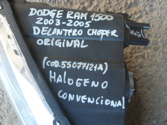 Foco optico dodge ram 1500 ram1500 2003 2005 chofer daños - Imagen 4