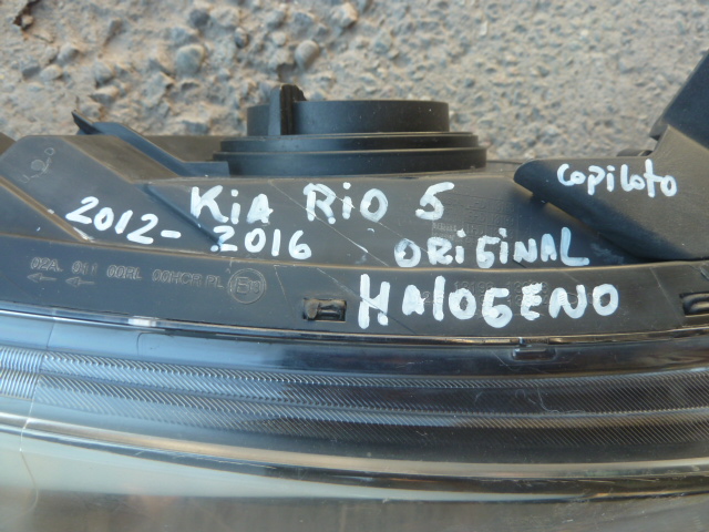 Foco optico kia rio 5 2012 2016 halogeno copiloto c/detalle - Imagen 4