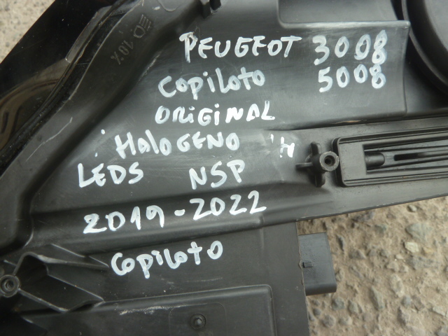 Foco optico peugeot 3008 5008 halogeno/leds chofer daños - Imagen 4