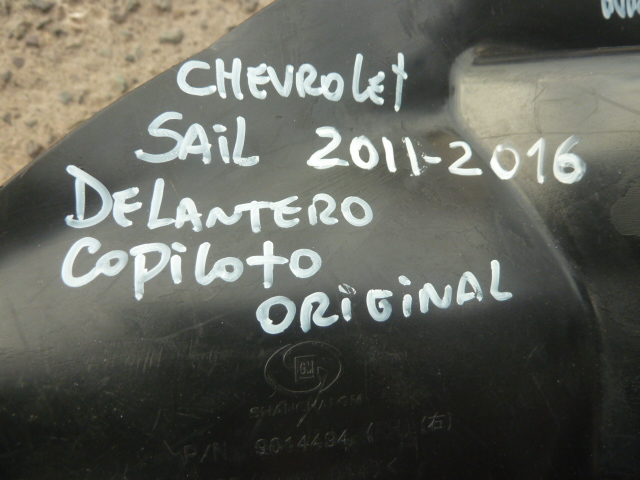 Guardafango chevrolet sail 2011 2016 delantero copiloto daño - Imagen 3