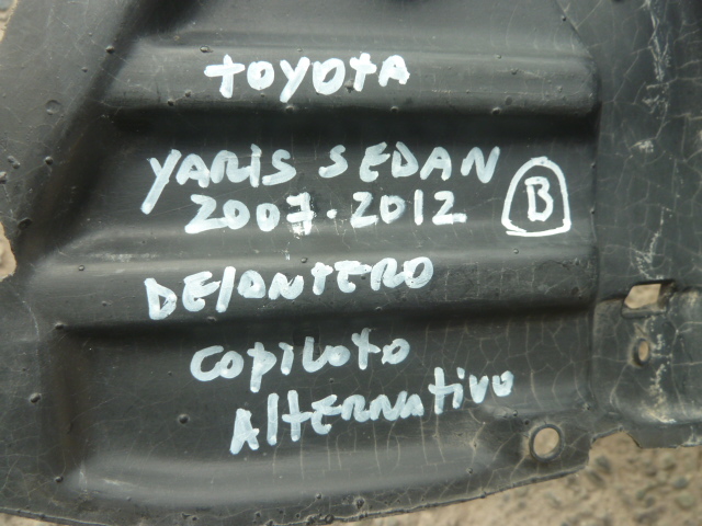 Guardafango toyota yaris sedan 2007 2012 delantero copiloto - Imagen 3