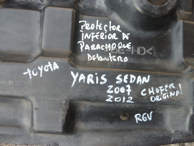 protector guardafango toyota yaris sedan 2007 2012 chofer daño - Imagen 5