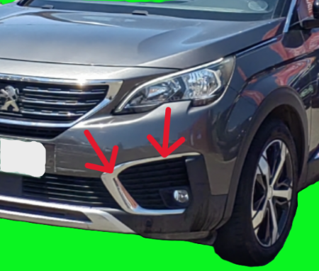 Moldura bisel neblinero peugeot 5008 allure 2019 chofer RgvO - Imagen 3