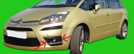 Moldura bisel neblinero citroen grand c4 picasso 2011 2014 chofer RgvO - Imagen 3