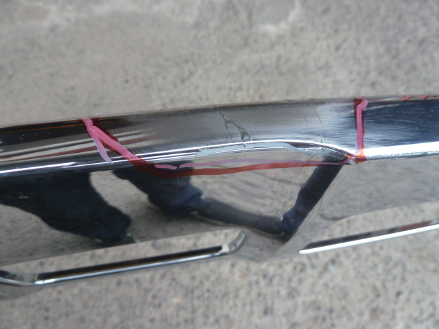 Moldura bisel mb glc 300 2017 2019 del inferior parachoque daños - Imagen 3