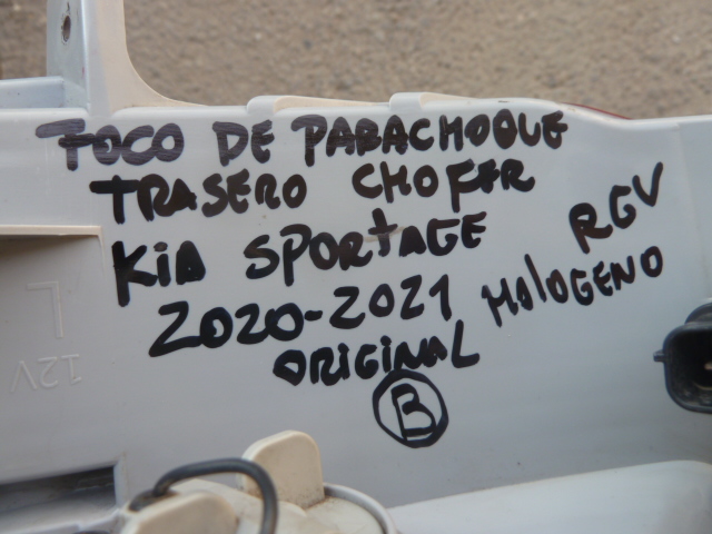 Foco kia sportage 2020 2021 de parachoque trasero chofer - Imagen 3
