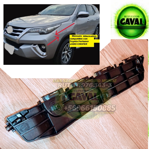 Soporte mensula fortuner 2017 2023 del chofer Alternativa RgvO - Imagen 3