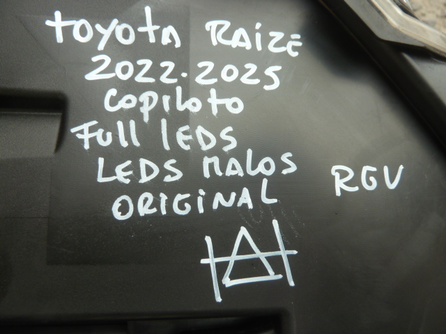 Foco optico toyota raize 2022 2025 full/leds copiloto daños - Imagen 5