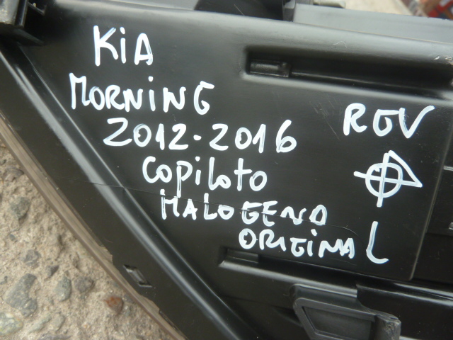 Foco optico kia morning 2012 2016 halogeno copiloto daños - Imagen 4