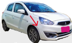 Soporte mensula mitsubishi mirage 2017 a 2019 del copiloto Rgvo - Imagen 3